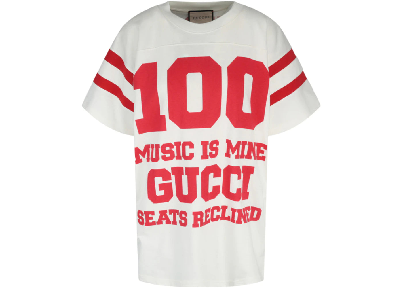 Gucci Short Sleeve T-shirt White Red