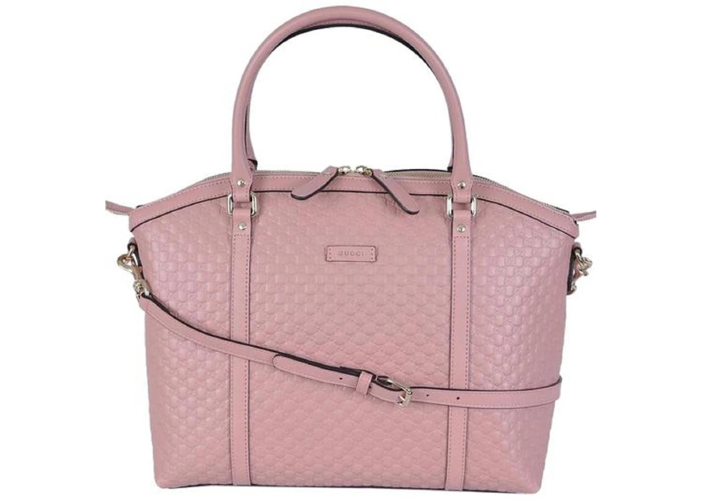 Gucci Dome Shoulder Bag MicroGuccissima Leather Pink