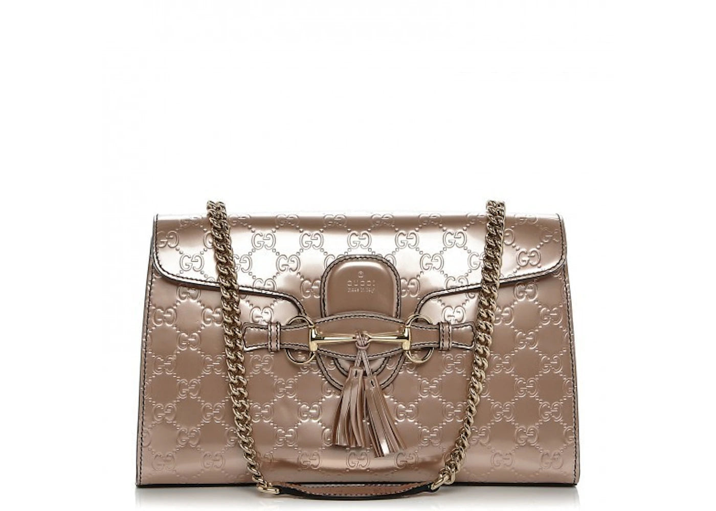 Gucci Emily Shoulder Bag Guccissima Medium Light Pink