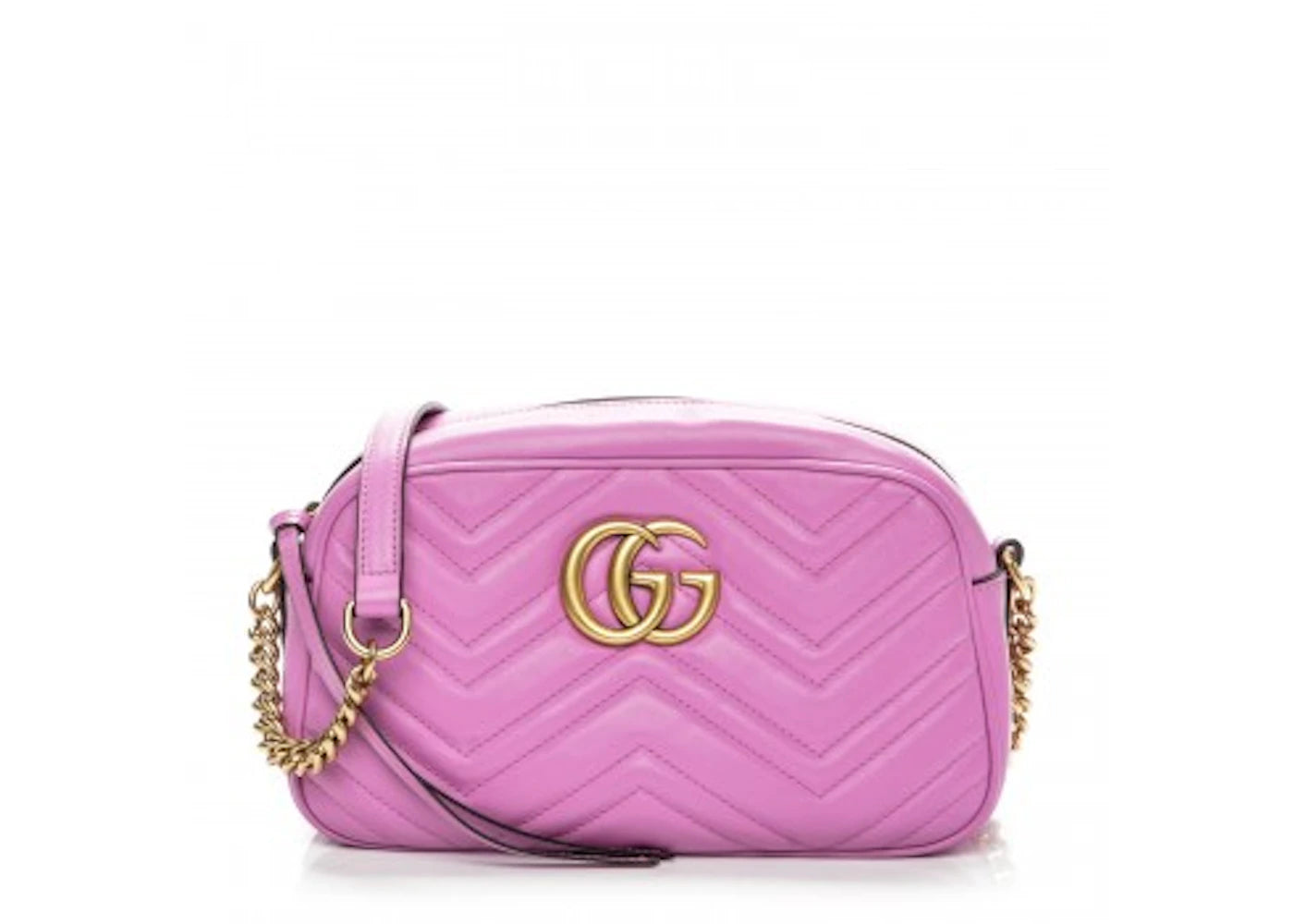 Gucci GG Marmont Shoulder Bag Matelasse Small Bright Pink