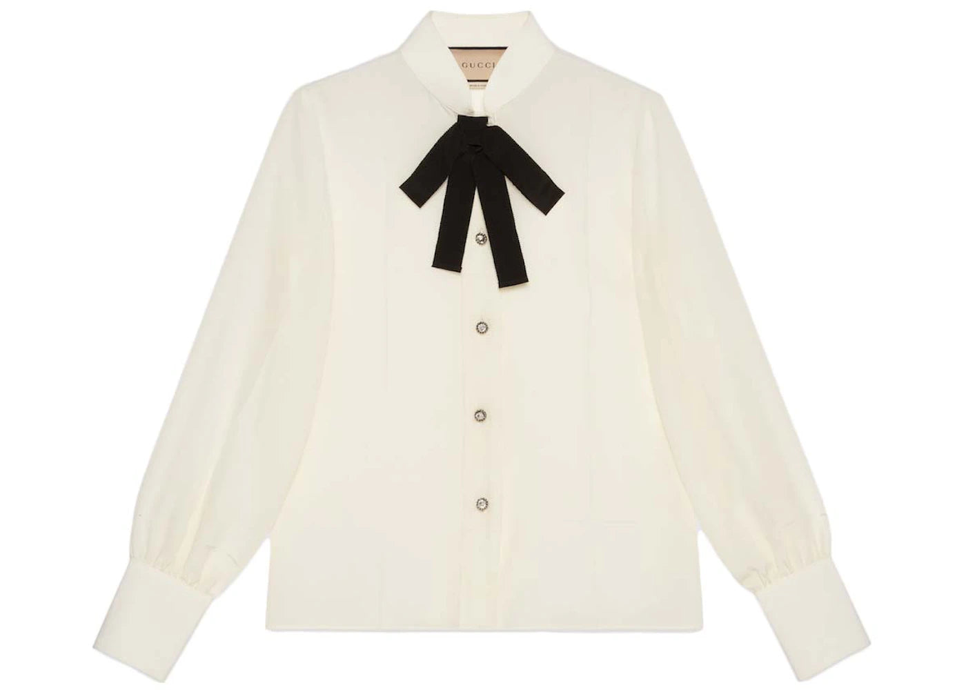 Gucci Silk Crepe De Chine Shirt Ivory