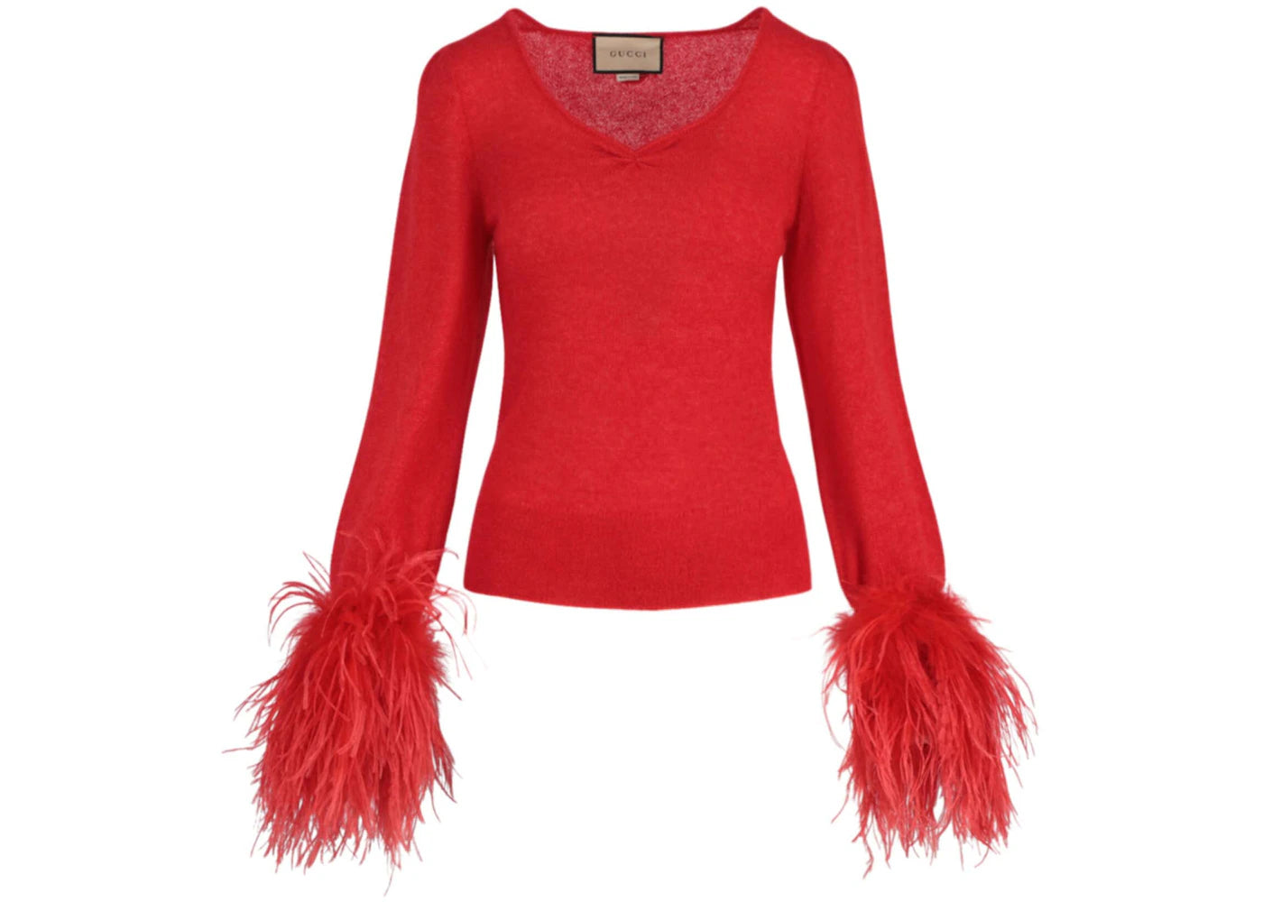 Gucci Silk Mohair Sweater Red