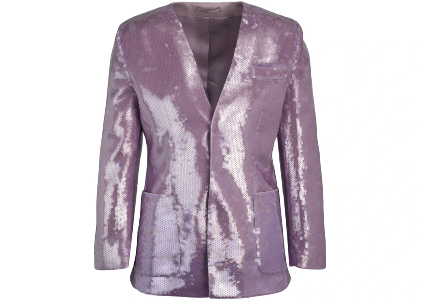 Gucci Silk Sequin Jacket Purple
