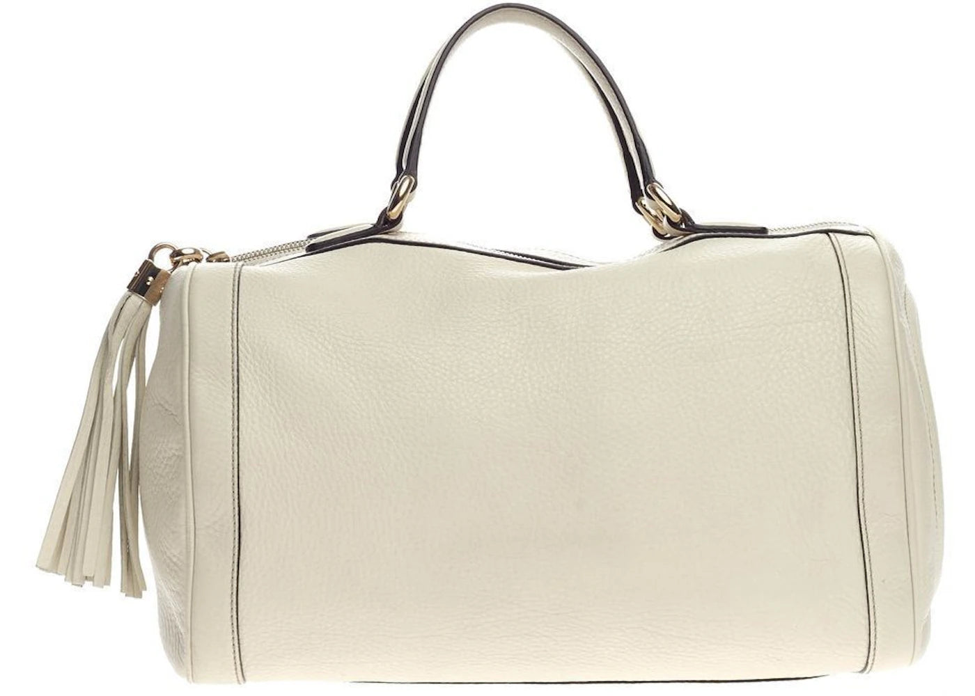 Gucci Soho Boston Bag Satchel Cream