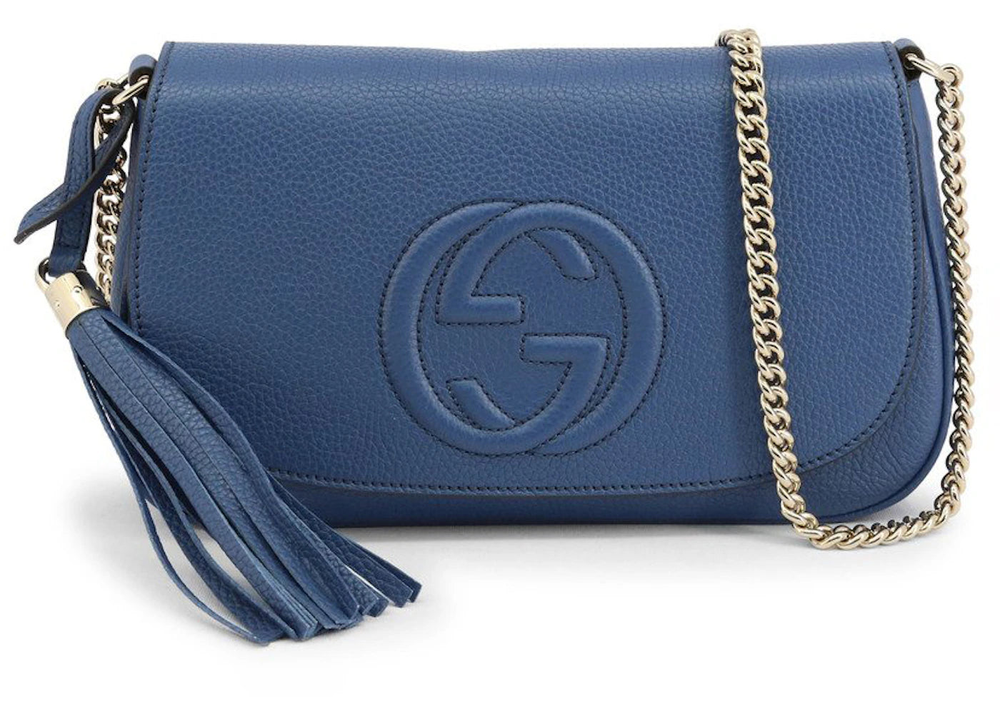 Gucci Soho Bree Crossbody Bag Blue