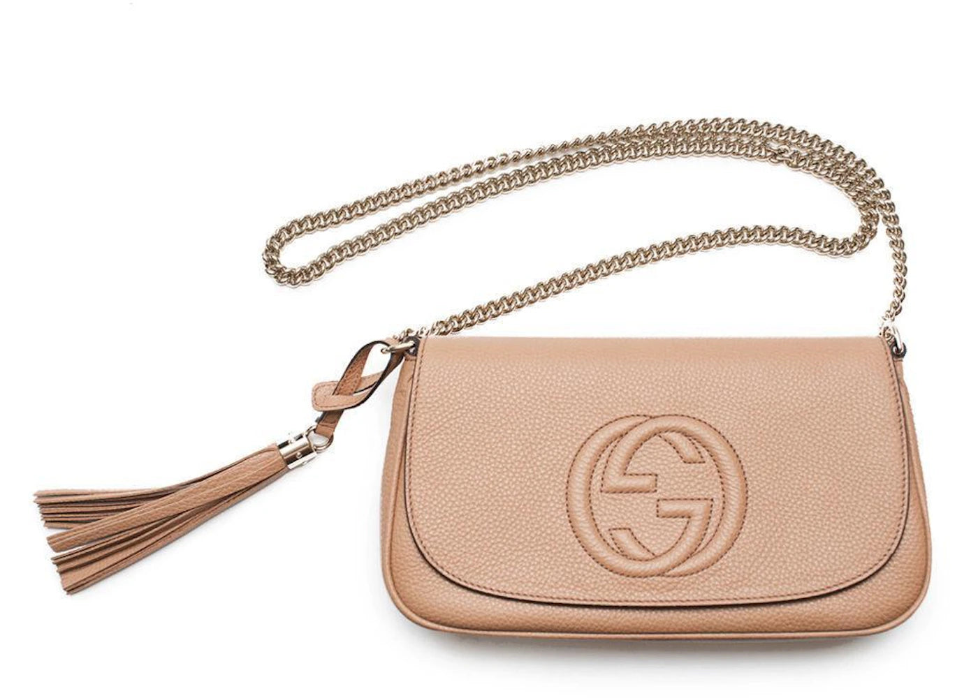 Gucci Soho Chain Crossbody Beige