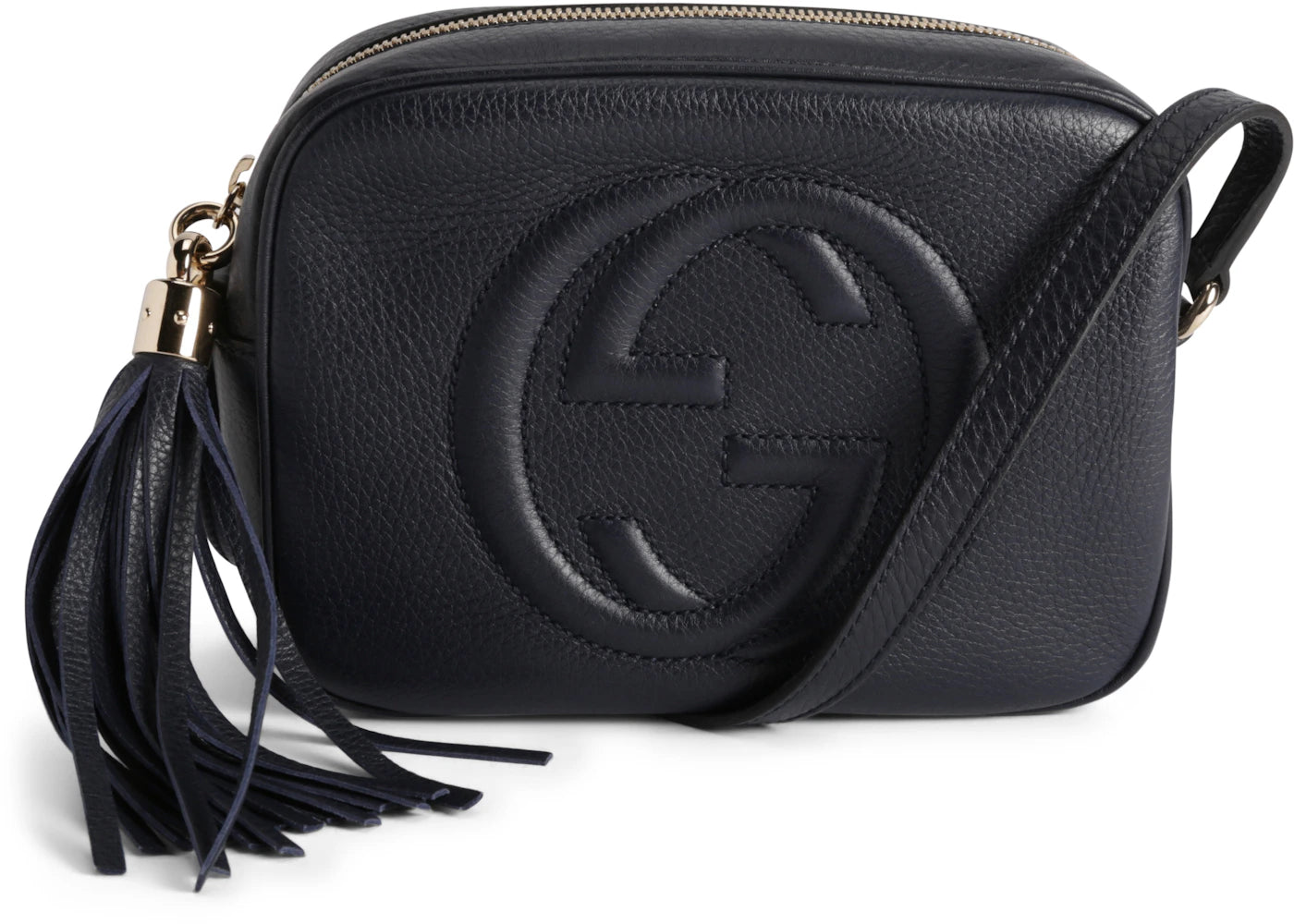 Gucci Soho Disco Leather Small Navy Blue