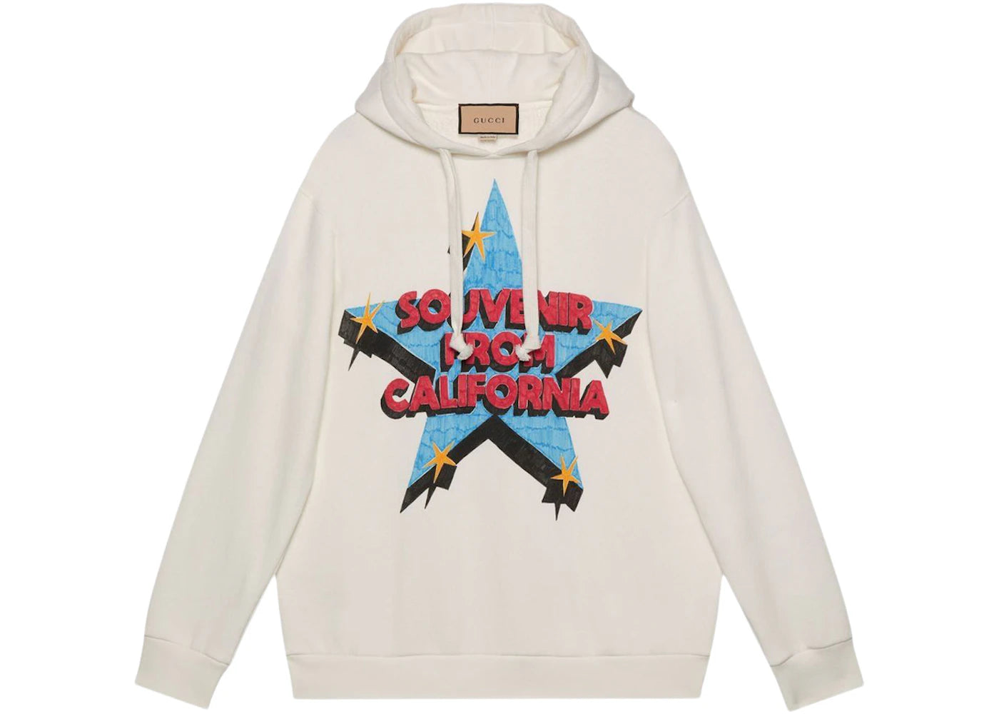 Gucci Souvenir From California Printed Hoodie White
