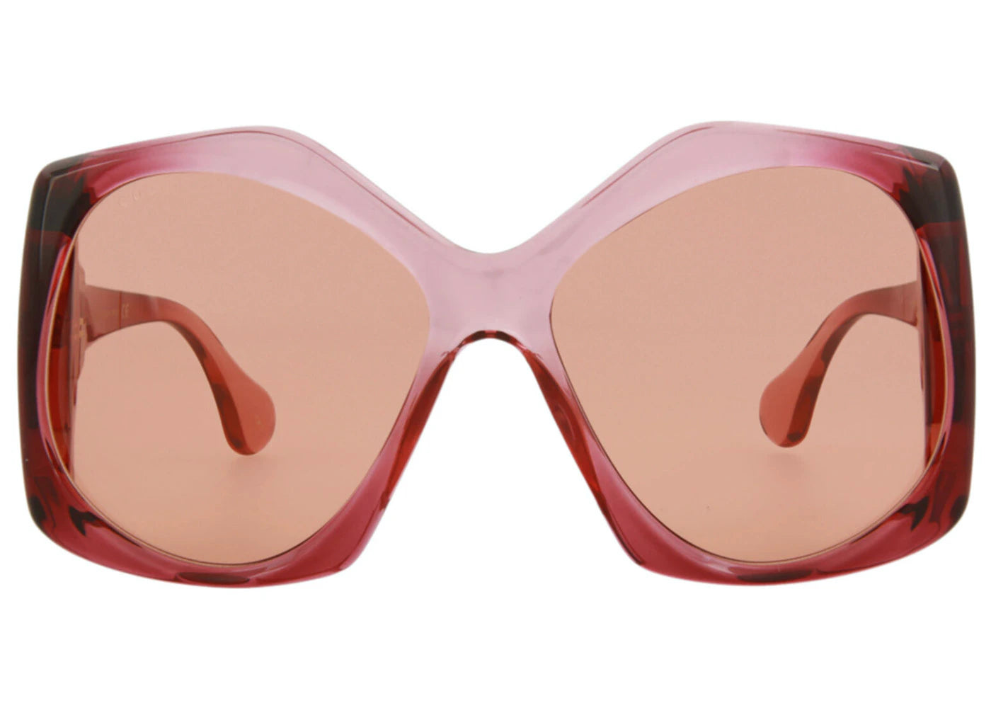 Gucci Sqaure-Frame Injection Sunglasses Burgundy/Orange (MAEDI-GG0875S-30010259003)