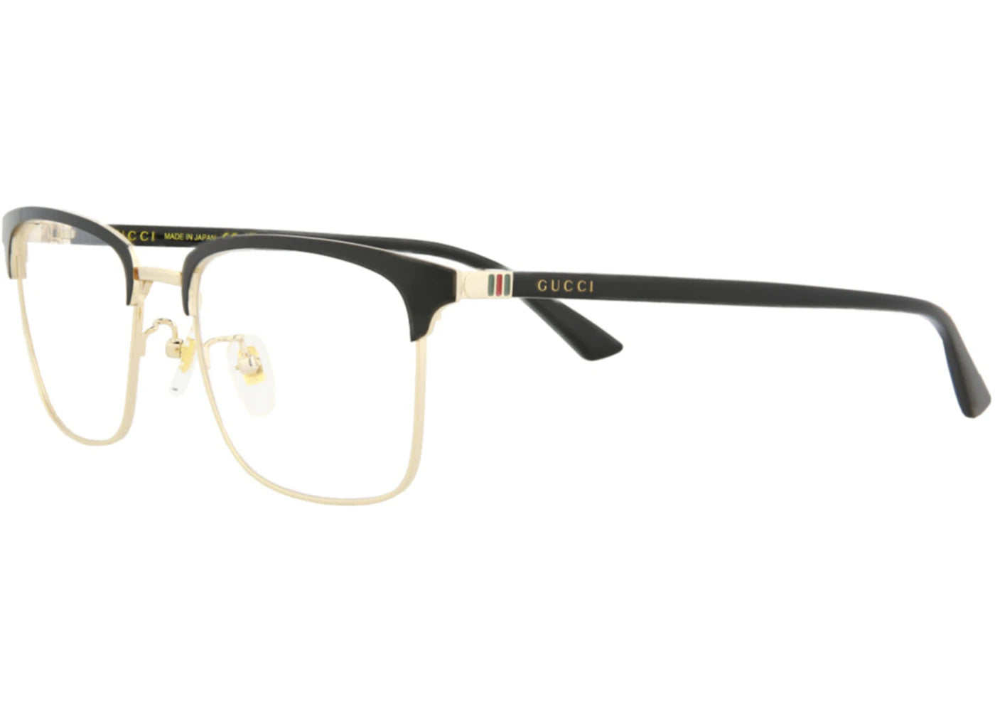 Gucci Square Eyeglasses Black/Black/Transparent (GG0130OZ-30014371-001)