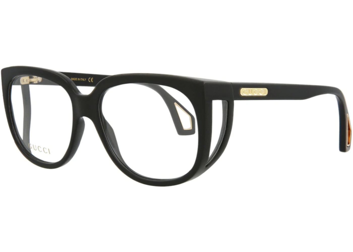 Gucci Square Eyeglasses Black/Black/Transparent (GG0470O-30006525-001)