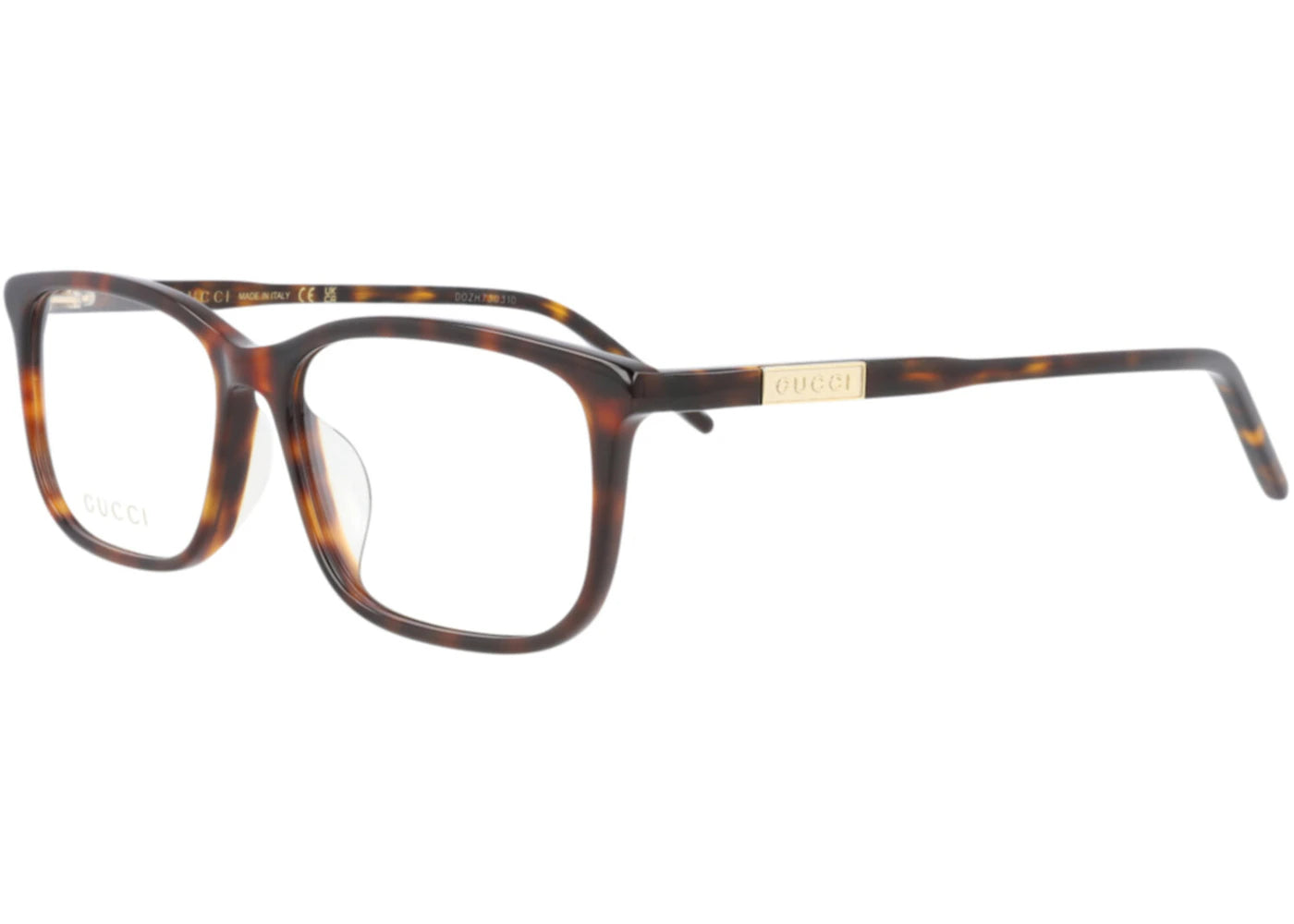 Gucci Square Eyeglasses Havana/Havana/Transparent (GG1159OA-30012871-003)