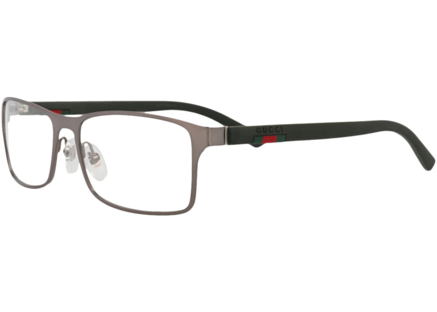 Gucci Square Eyeglasses Ruthenium/Green (GG0614O-30008141-005)