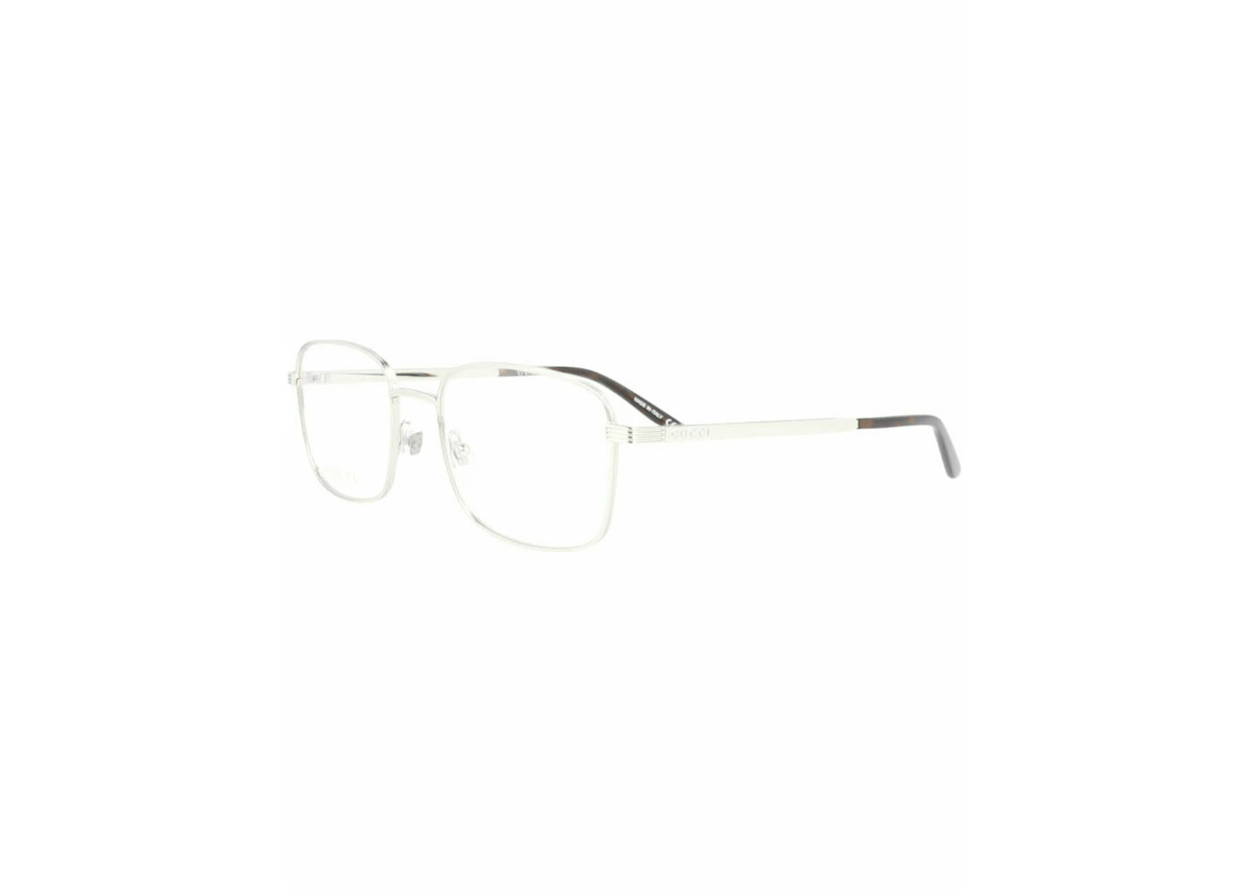 Gucci Square Eyeglasses Silver/Silver/Transparent (GG0943O-30010560-004)