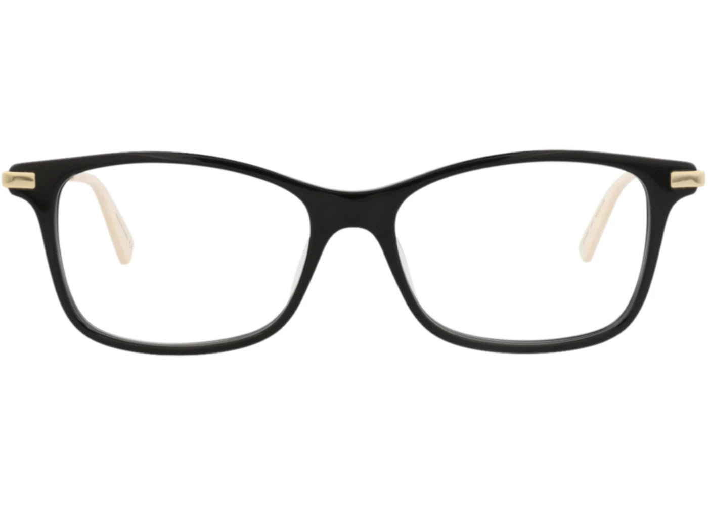 Gucci Square-Frame Acetate Optical Frames Black Gold Transparent (GG0513OA-30007793-007)