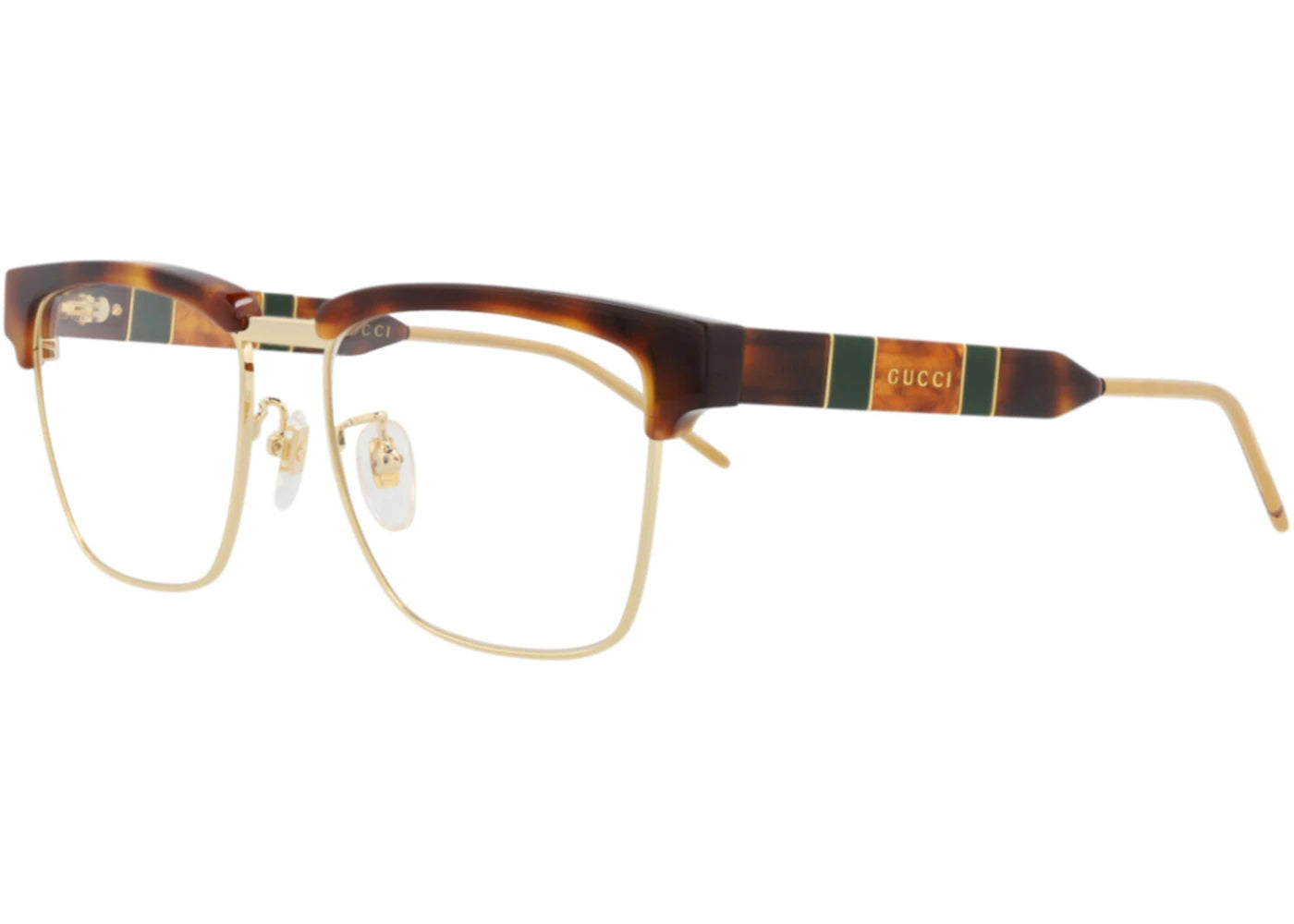 Gucci Square-Frame Acetate Optical Frames Havana Havana Transparent (GG0605O-30008100-005)
