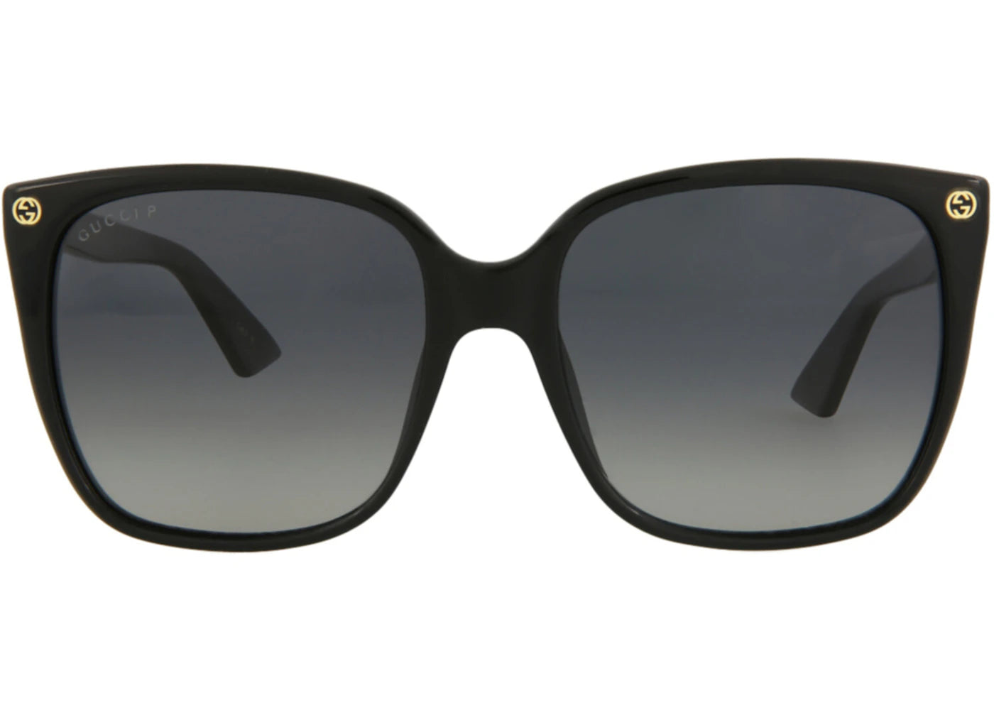 Gucci Square-Frame Acetate Sunglasses Black Black Grey (GG0022S-30000969-007)