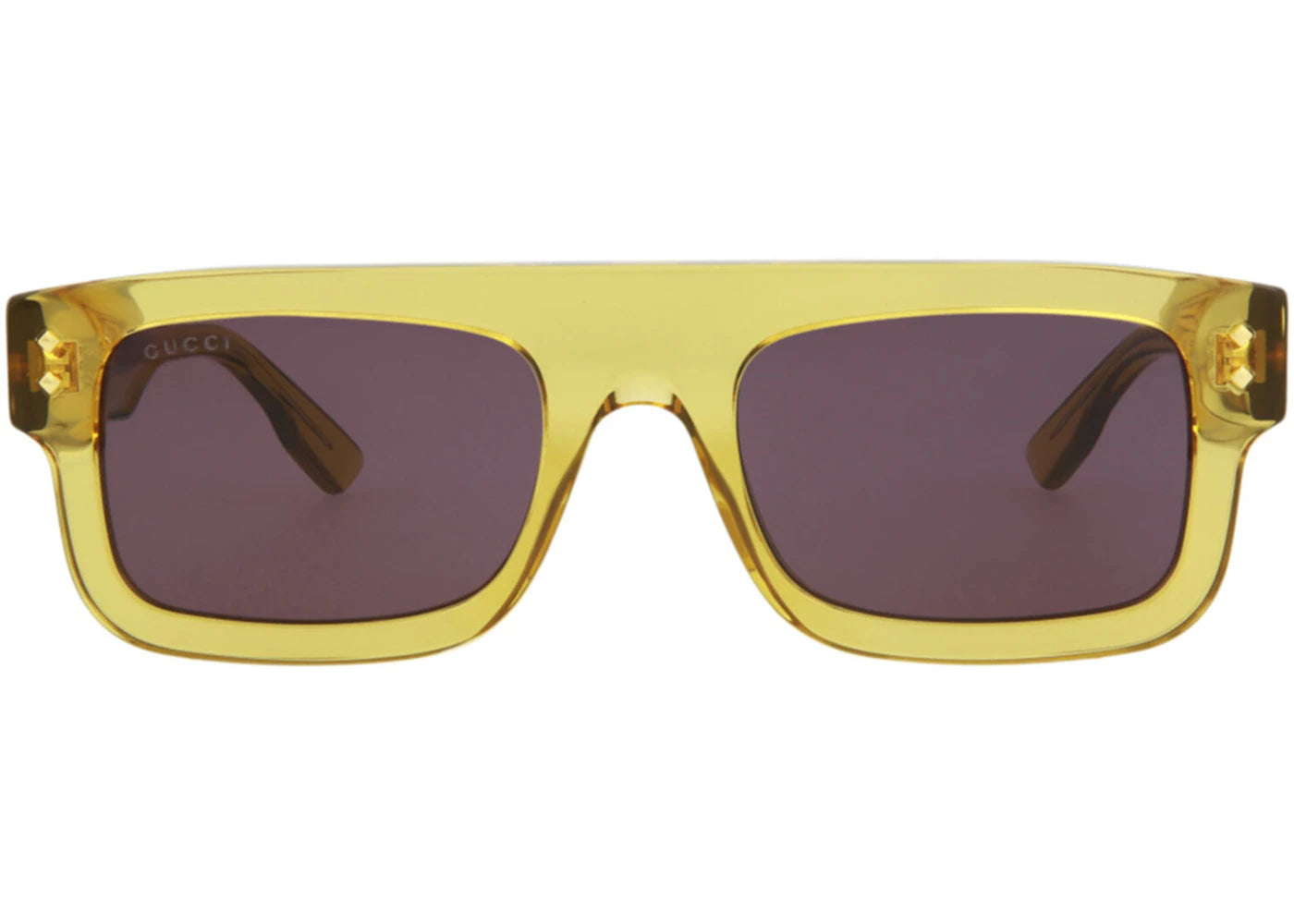 Gucci Square-Frame Acetate Sunglasses Yellow/Grey (GG1085S-30013035-003-70079)