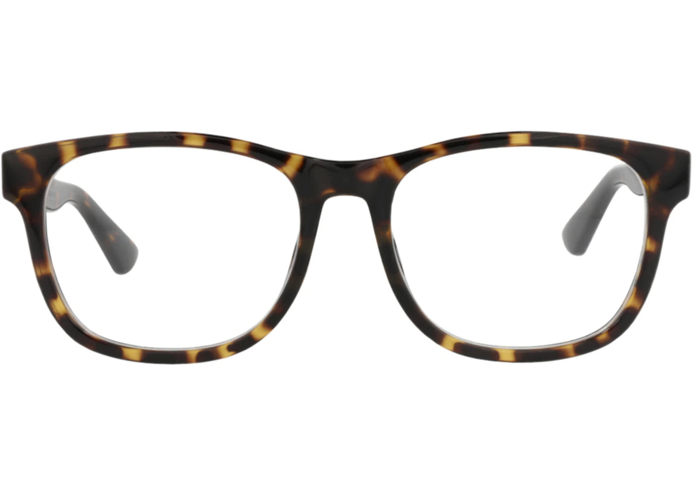 Gucci Square-Frame Injection Optical Frames Havana Havana Transparent (GG1344O-30013881-006)