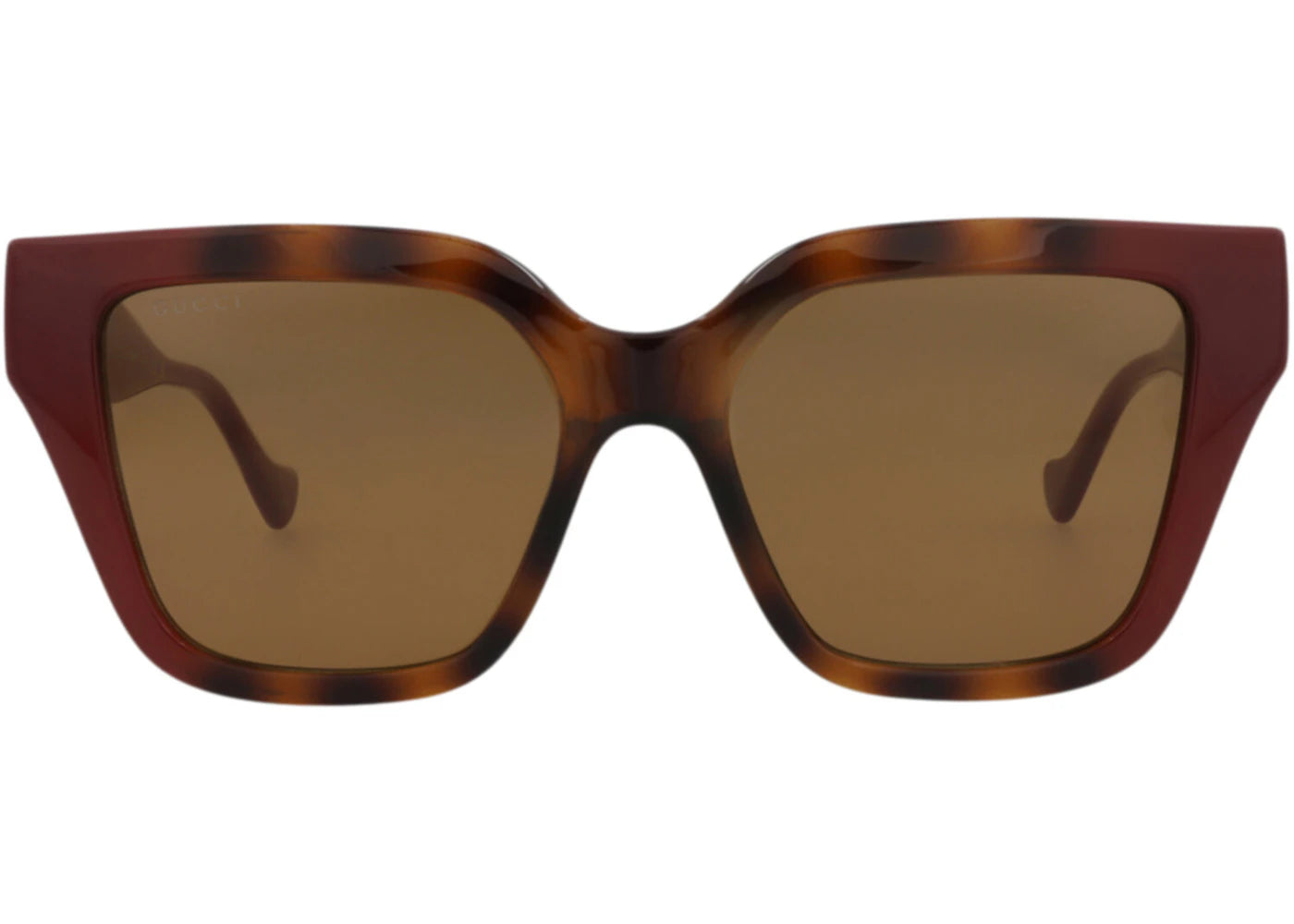 Gucci Square Frame Injection Sunglasses Havana/Burgundy/Brown (GG1023S-30011717-009-21107)