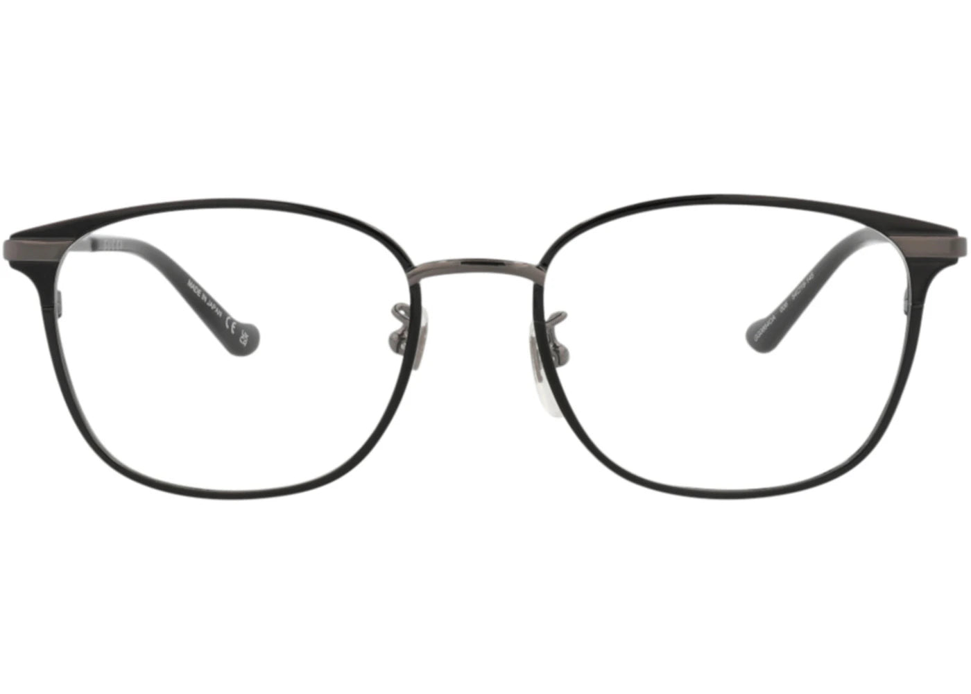 Gucci Square-Frame Metal Optical Frames Black Ruthenium Transparent (GG0864OA-30009555-006)