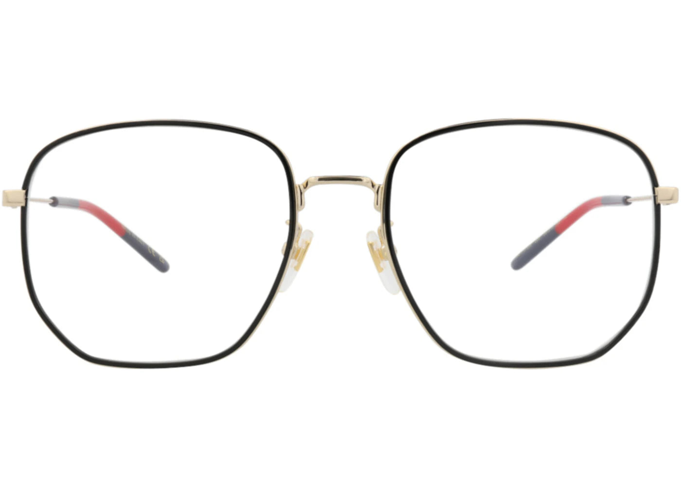 Gucci Square-Frame Metal Optical Frames Gold Gold Transparent (GG1197OA-30013454-003)