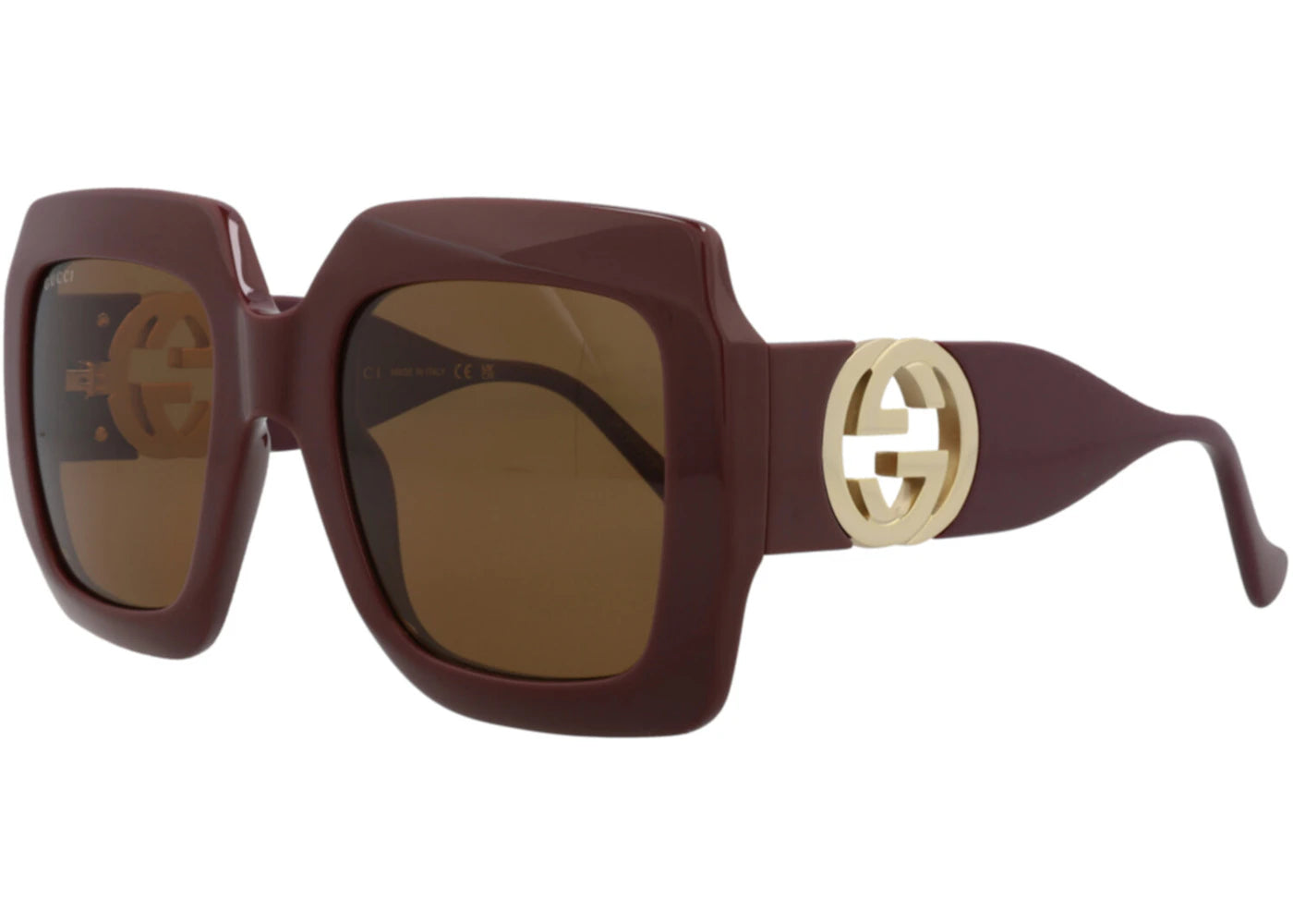 Gucci Square Rectangle Sunglasses Brown (GG1022S-30011773-007)