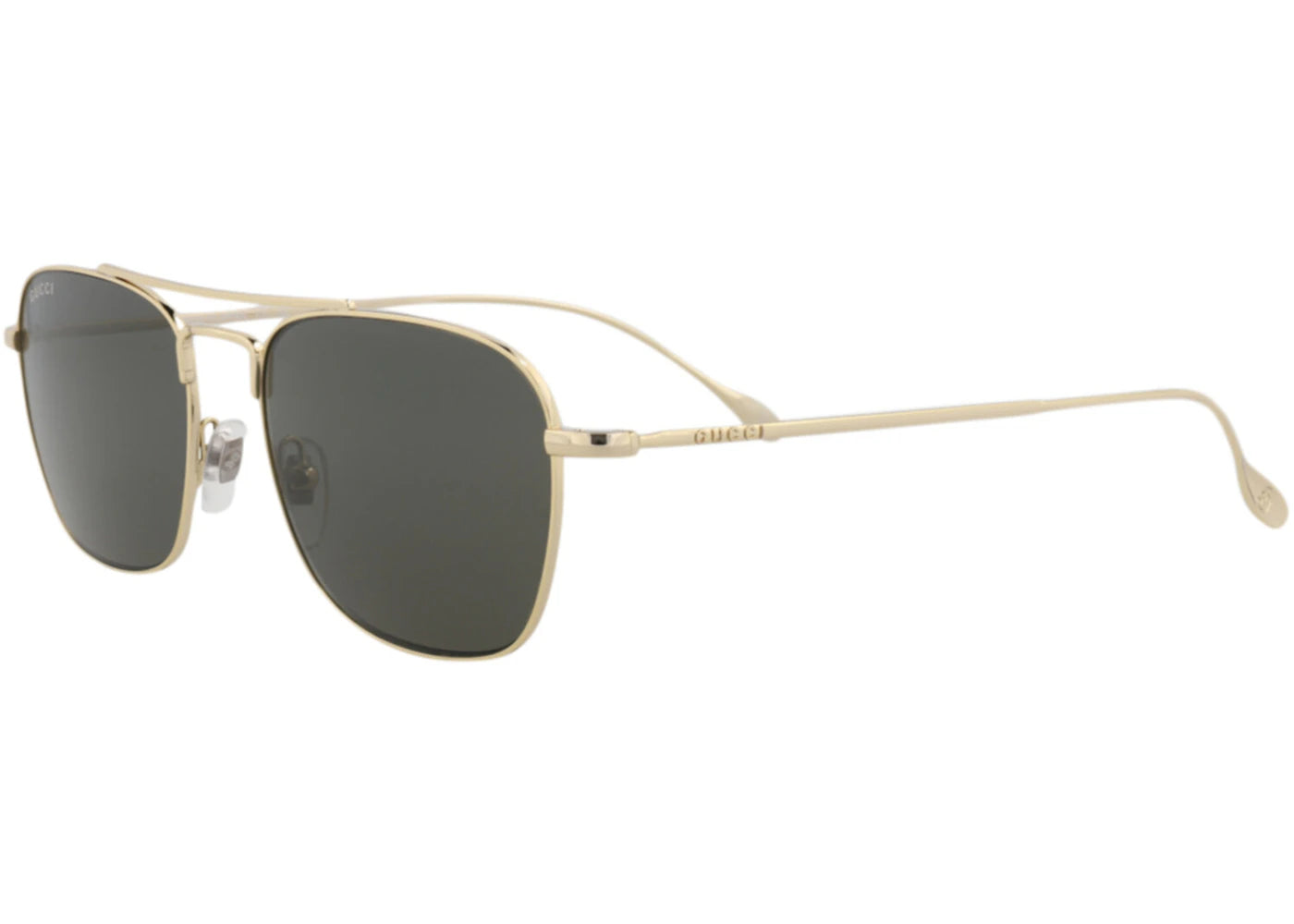 Gucci Square Rectangle Sunglasses Gold/Gold/Grey (GG1183S-30013463-001)