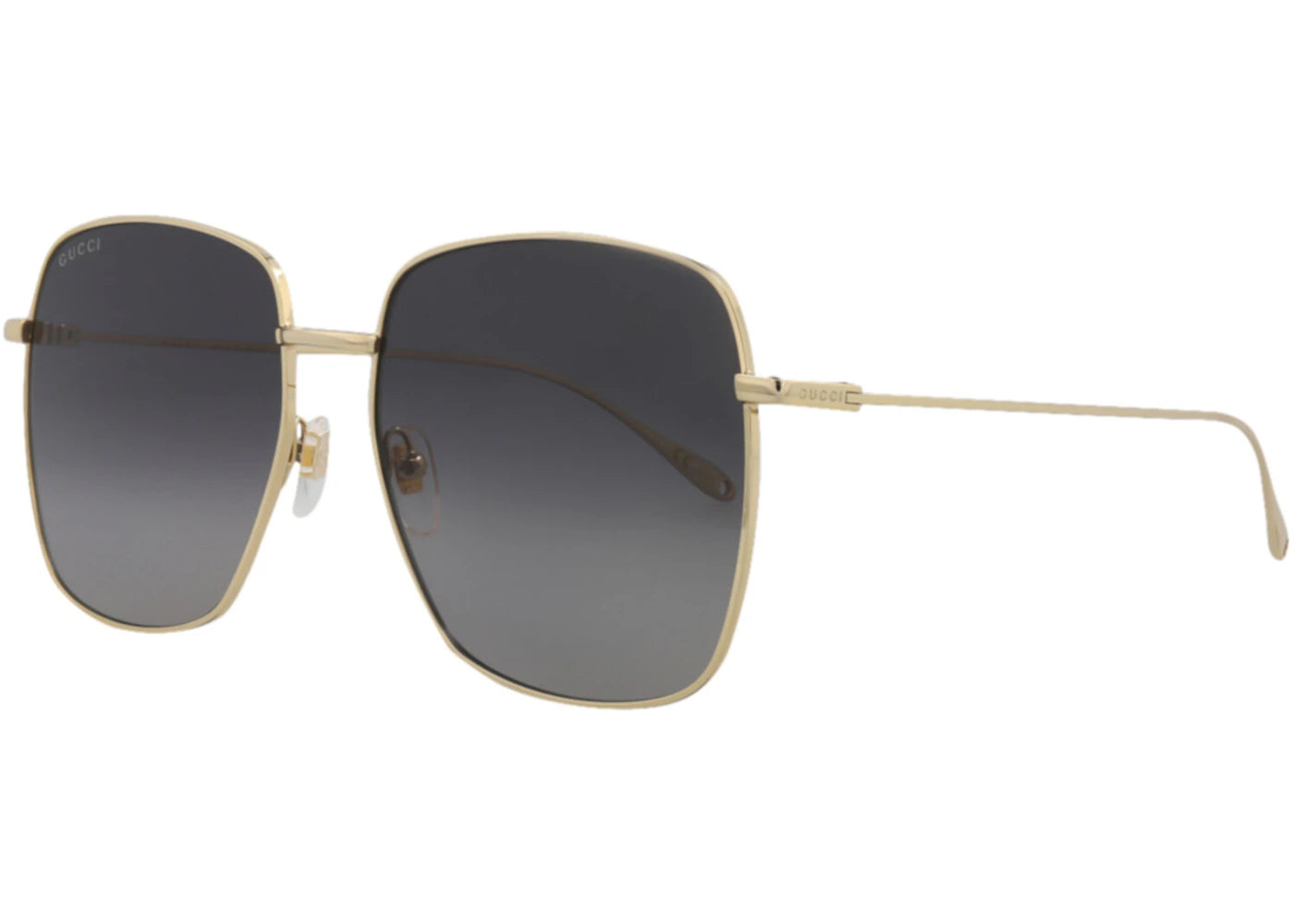 Gucci Square Rectangle Sunglasses Gold/Grey (GG1031S-30011783-001)