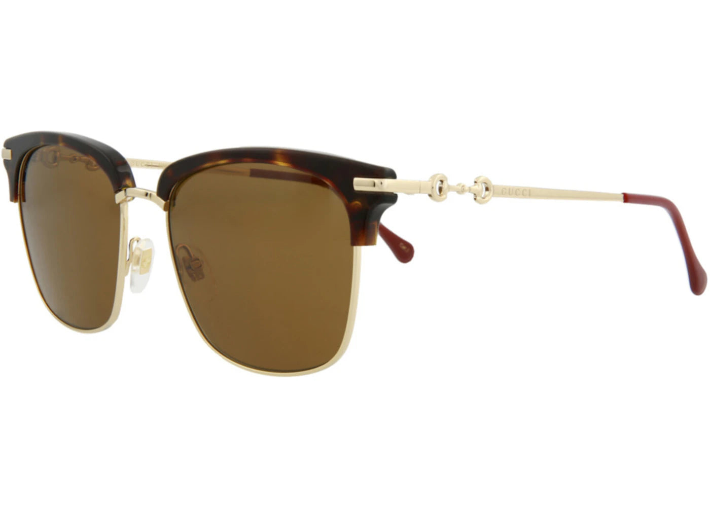 Gucci Square Rectangle Sunglasses Havana/Gold/Brown (GG0918S-30010418-002)