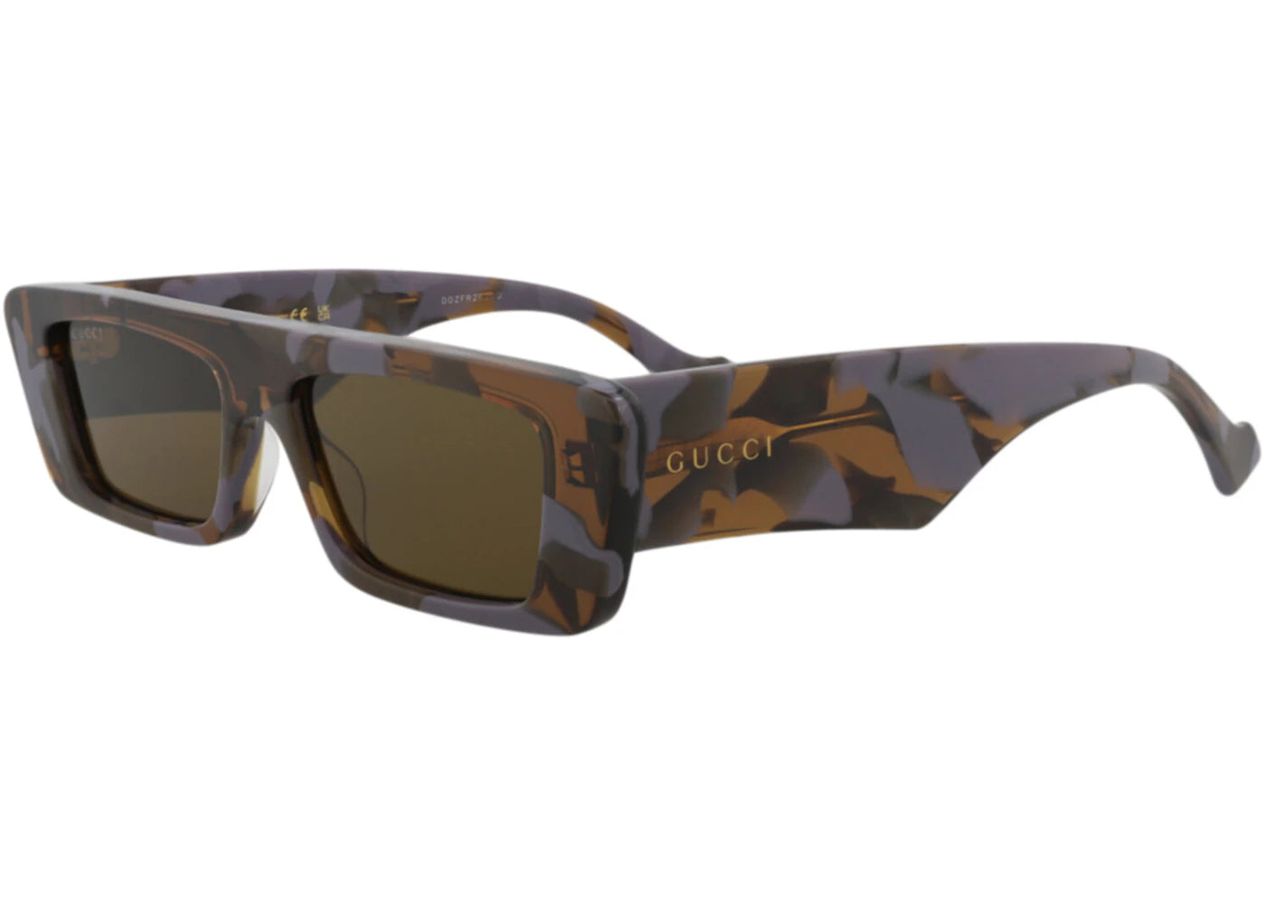 Gucci Square Rectangle Sunglasses Havana/Havana/Brown (GG1331S-30013890-006)