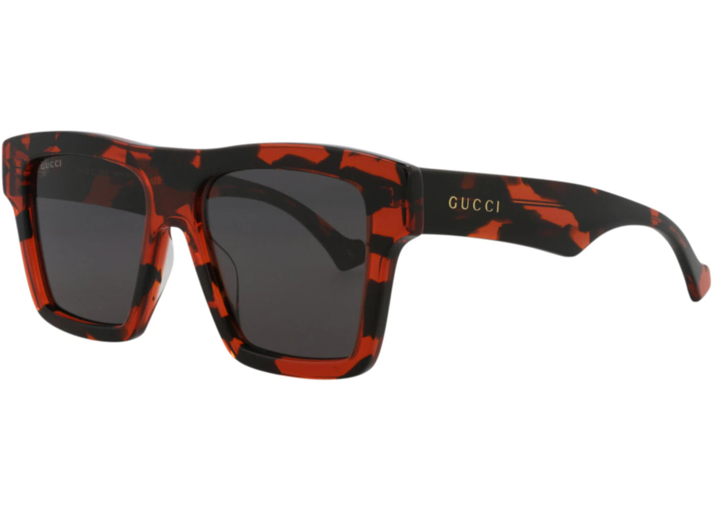 Gucci Square Rectangle Sunglasses Havana/Havana/Grey (GG0962S-30011191-012)