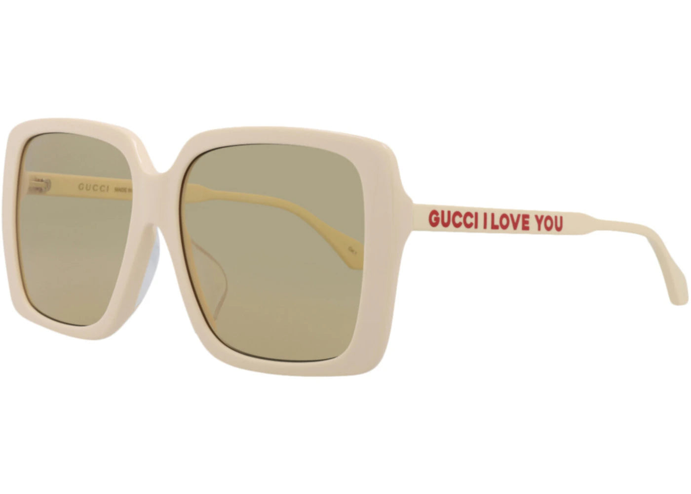 Gucci Square Rectangle Sunglasses Ivory/Brown (GG0567SAN-30013230-006)