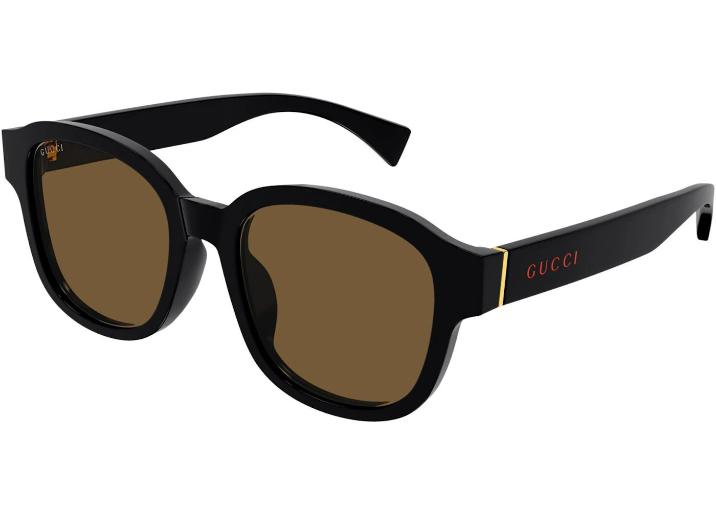 Gucci Square Sunglasses Black/Brown (GG1140SK-003)