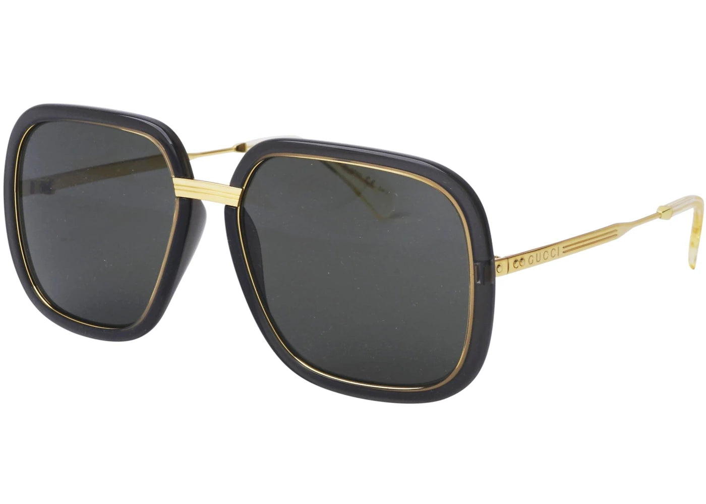 Gucci Square Sunglasses Black/Gold (GG0905S-001)