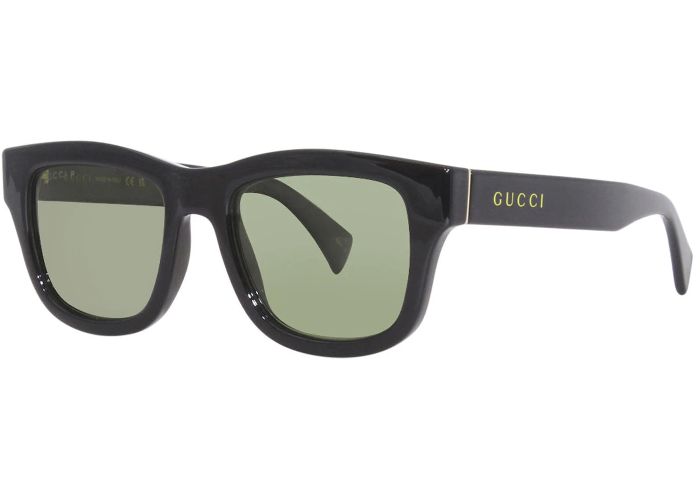 Gucci Square Sunglasses Black/Green (GG1135S-001)