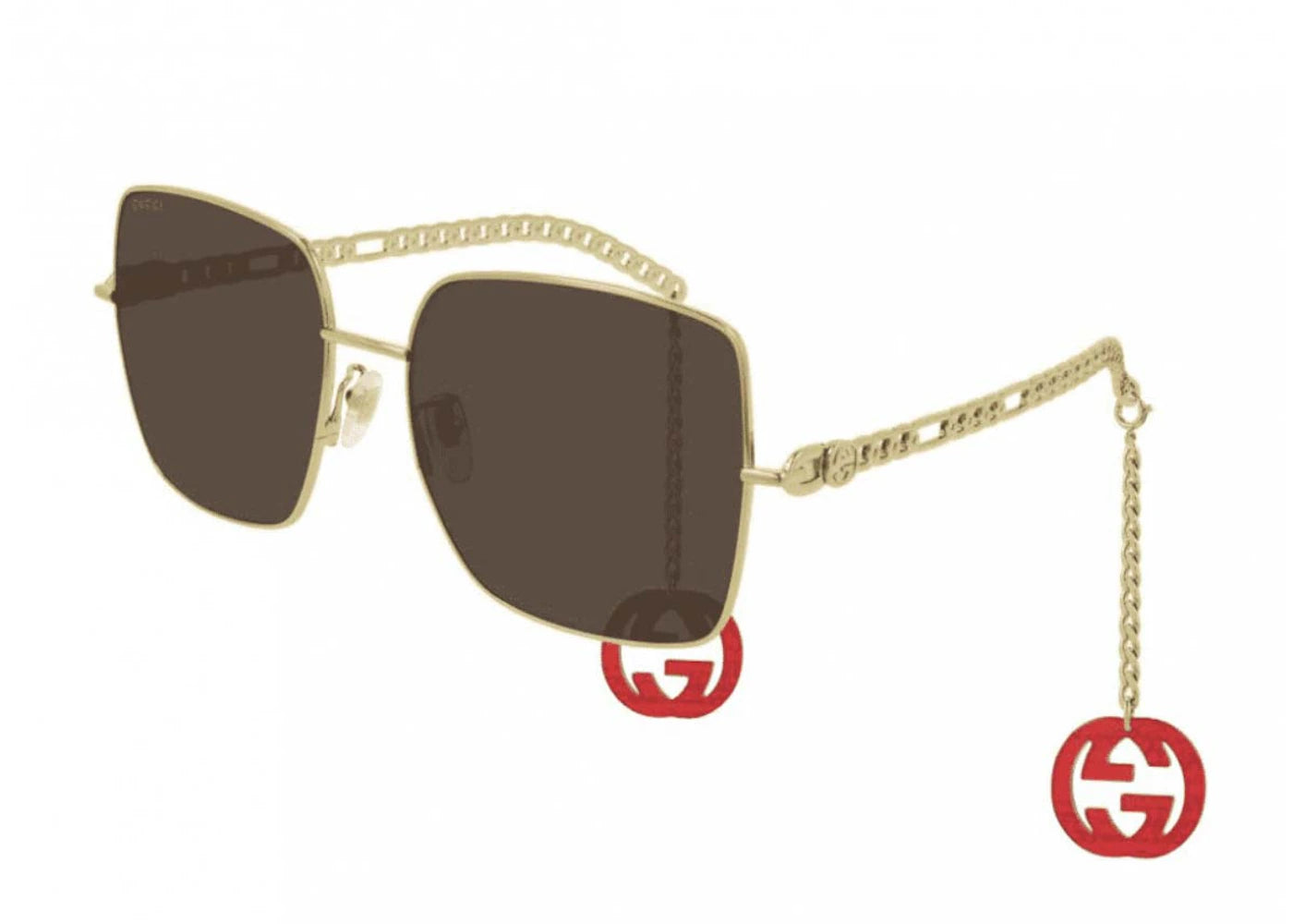Gucci Square Sunglasses Gold (GG0724S-002-61)
