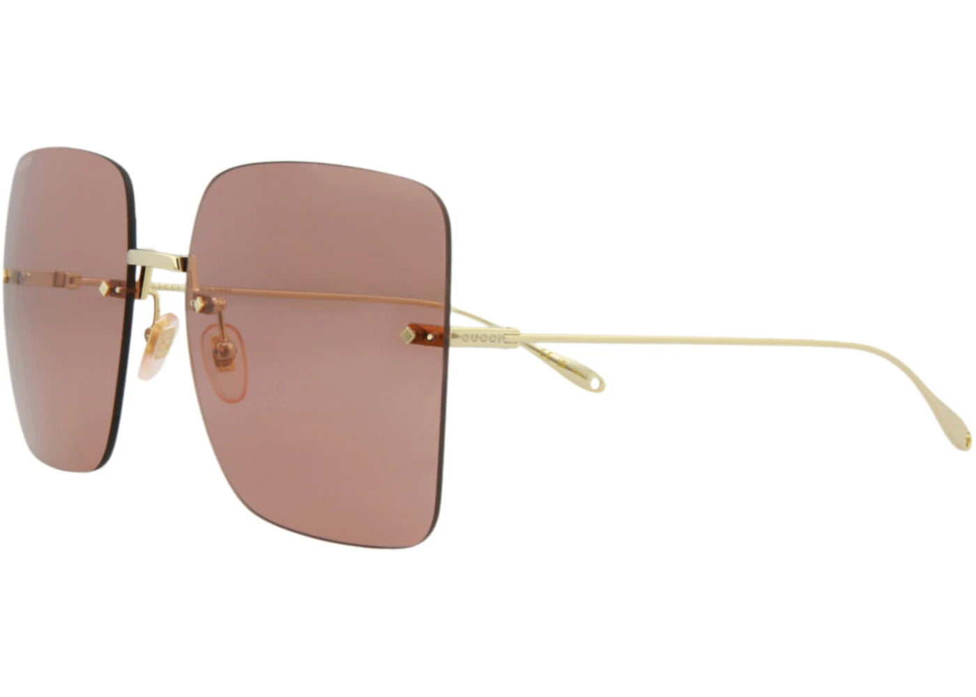 Gucci Square Sunglasses Gold/Red (GG1147S-30012721-005)