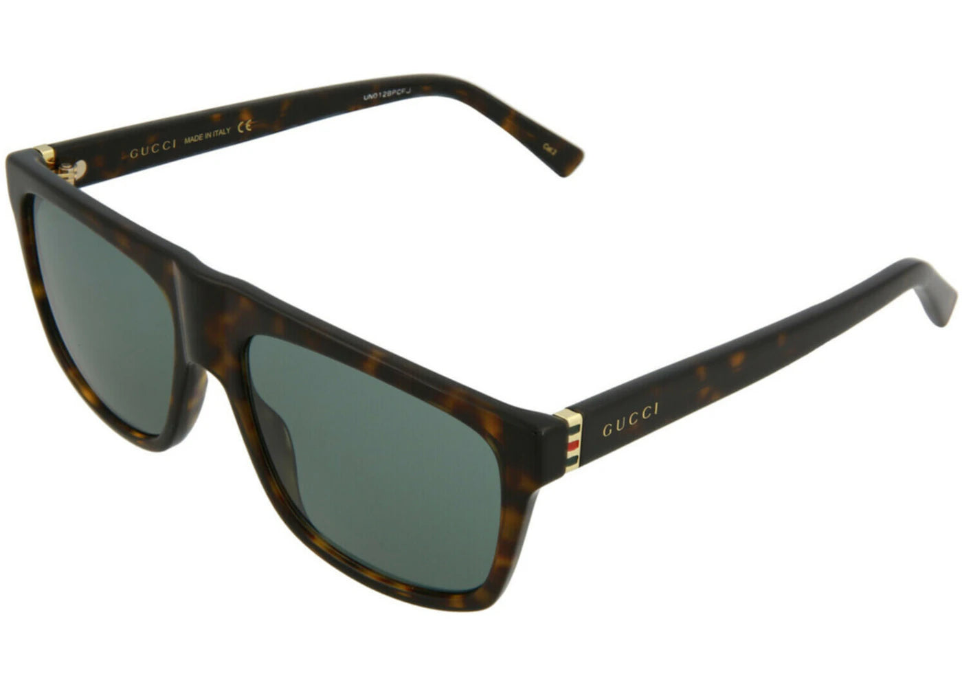 Gucci Square Sunglasses Havana Gold/Green (GG0450S-30006475-002)