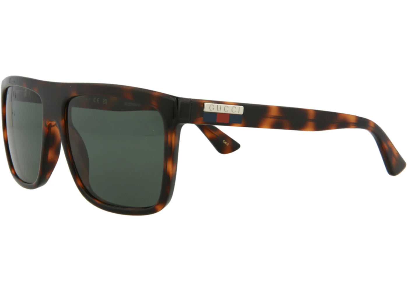 Gucci Square Sunglasses Havana/Havana/Green (GG0748S-30008888-003)