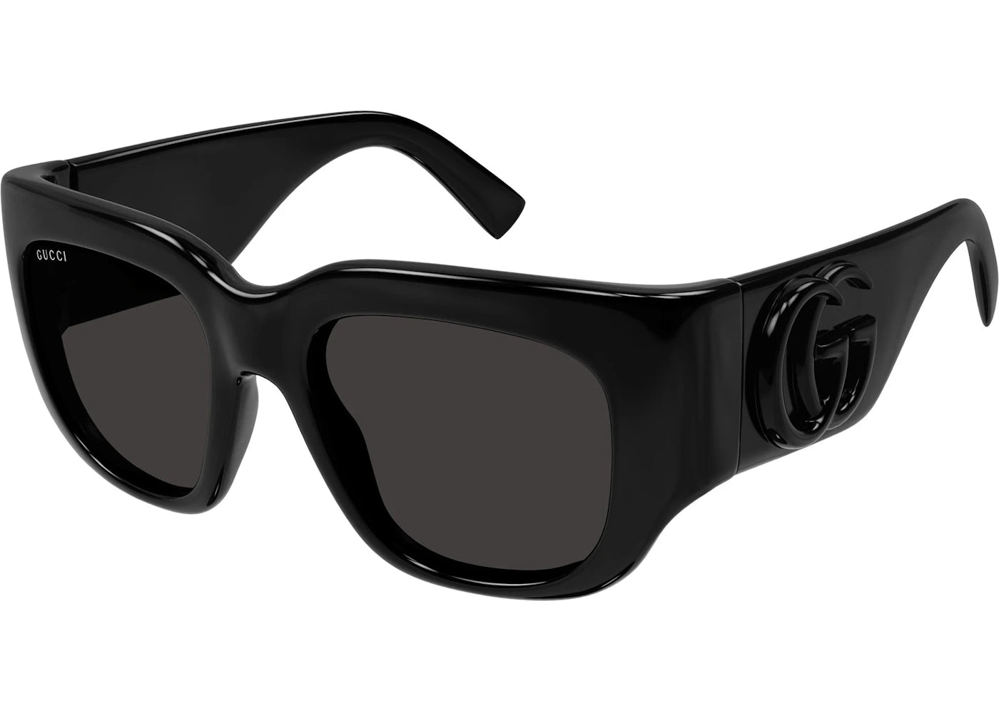 Gucci Square Sunglasses Shiny Black/Grey (GG1545S-001)