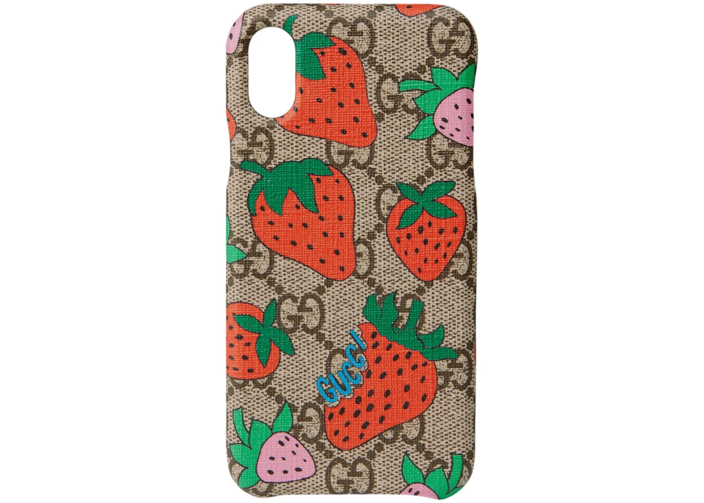 Gucci Strawberry iPhone X/XS Case Beige
