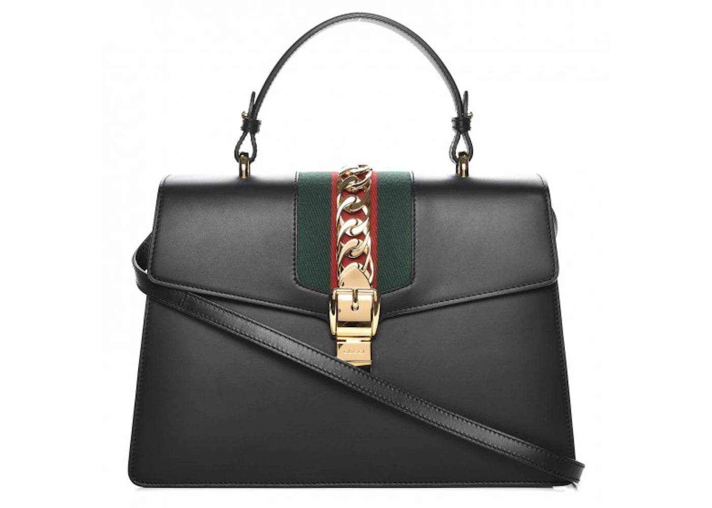 Gucci Sylvie Top Handle Medium Black