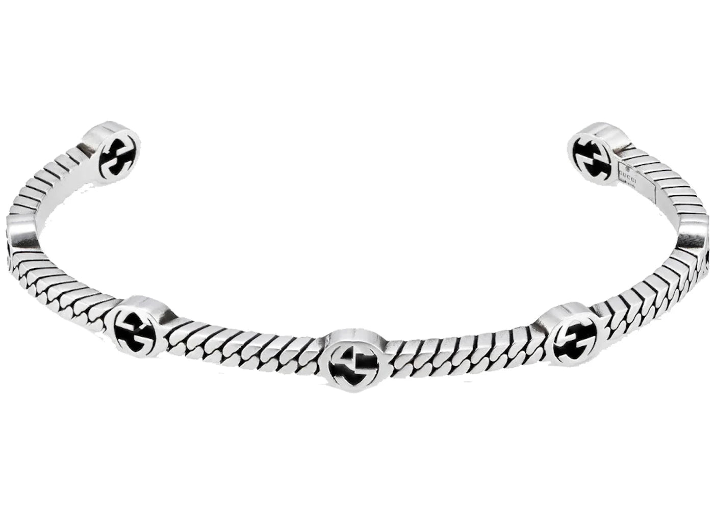 Gucci Thin Interlocking G Bracelet Silver