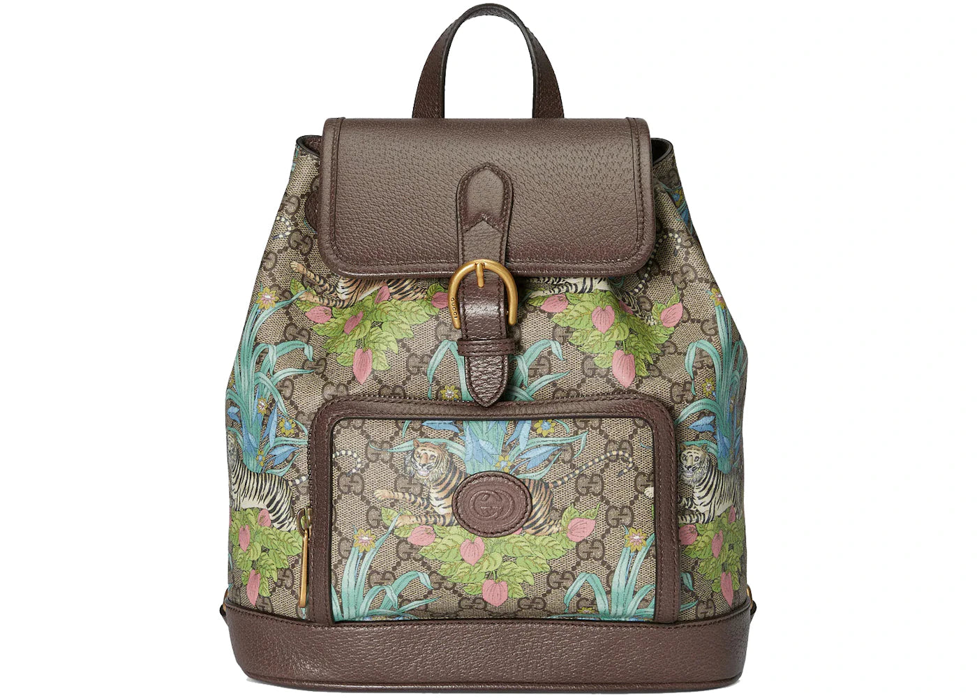 Gucci Tiger GG Backpack Beige/Ebony