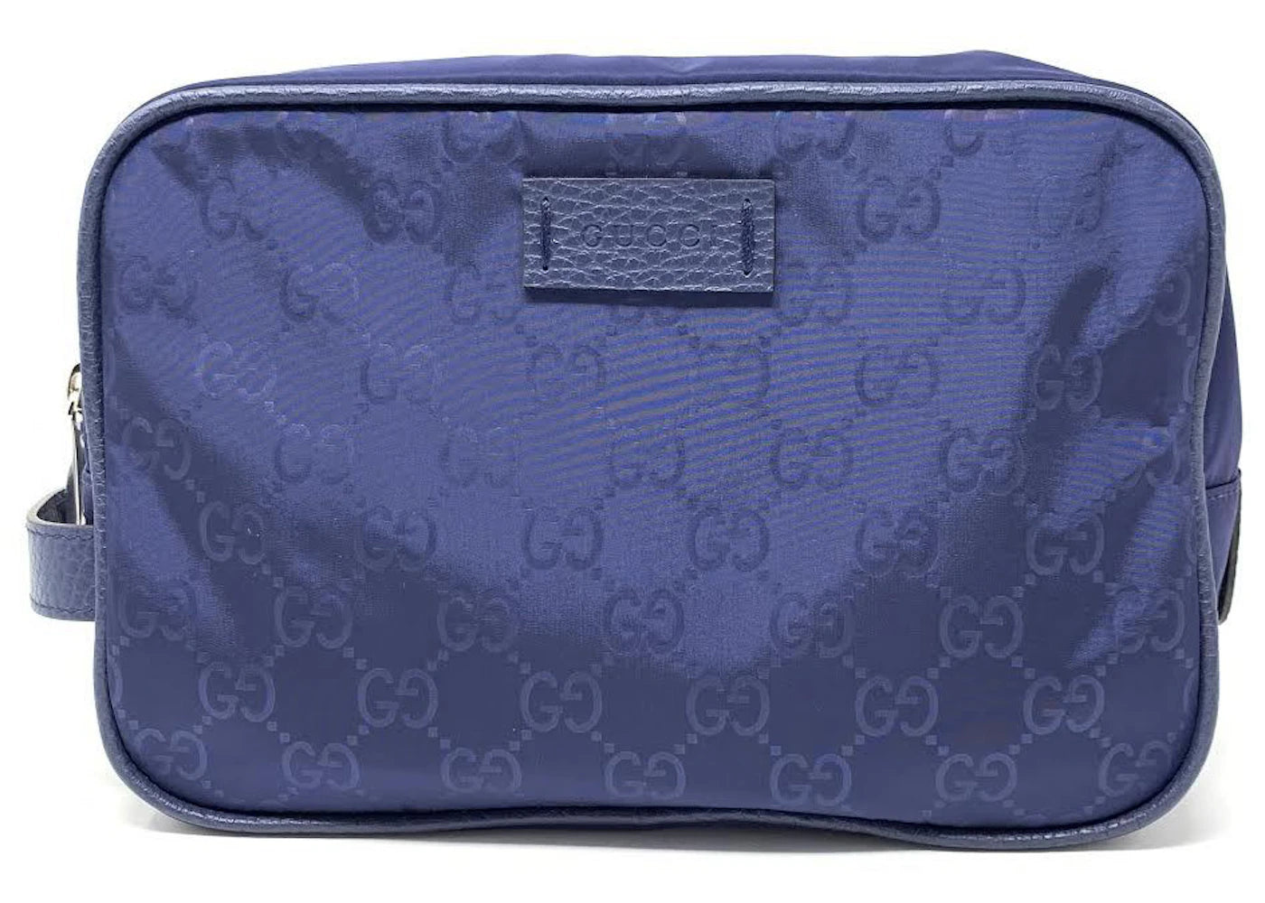 Gucci Toiletry Bag Nylon Blue