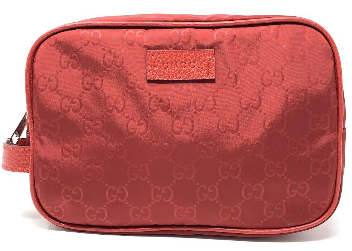 Gucci Toiletry Bag Nylon Red