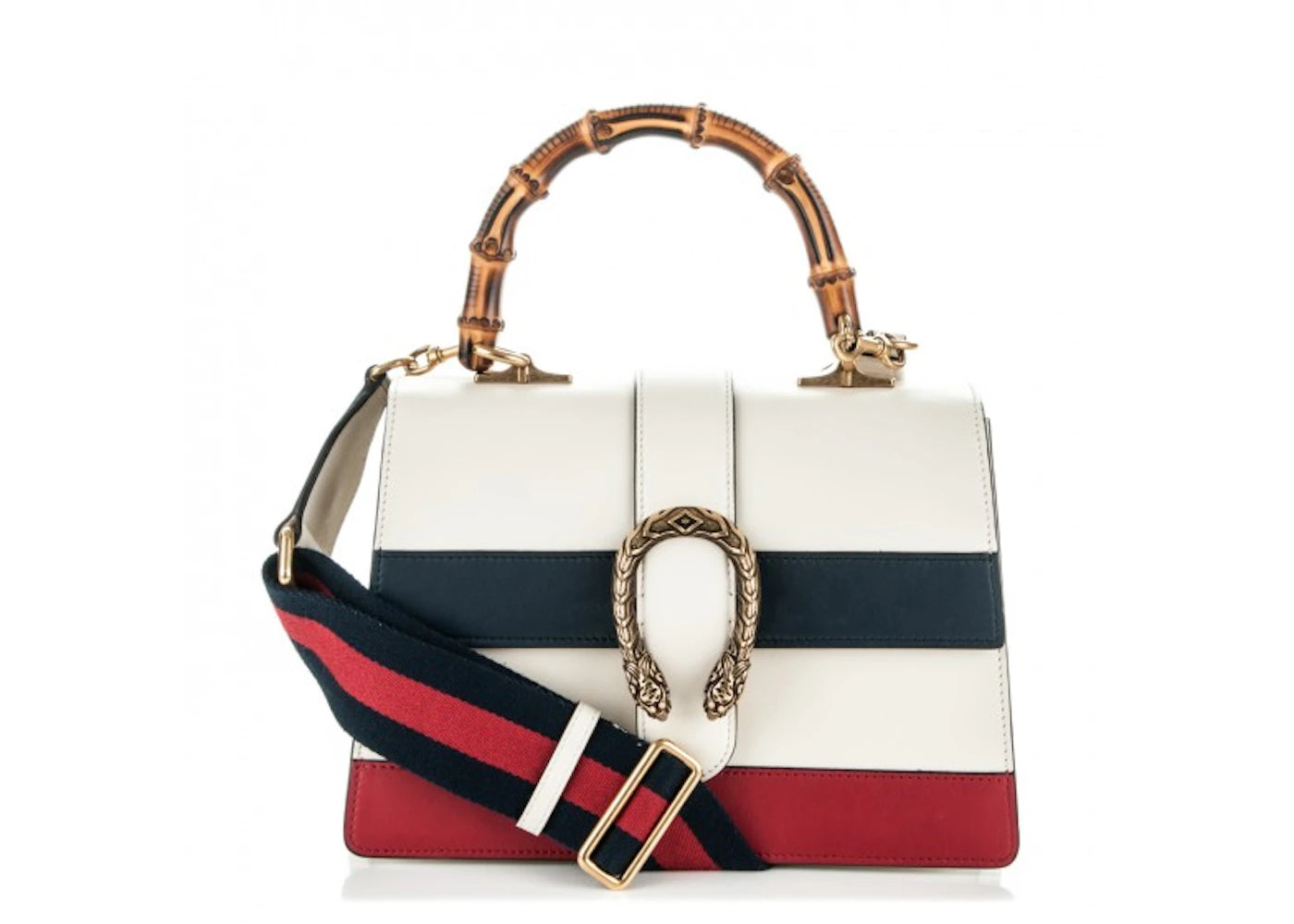 Gucci Dionysus Top Handle Medium White/Blue/Red