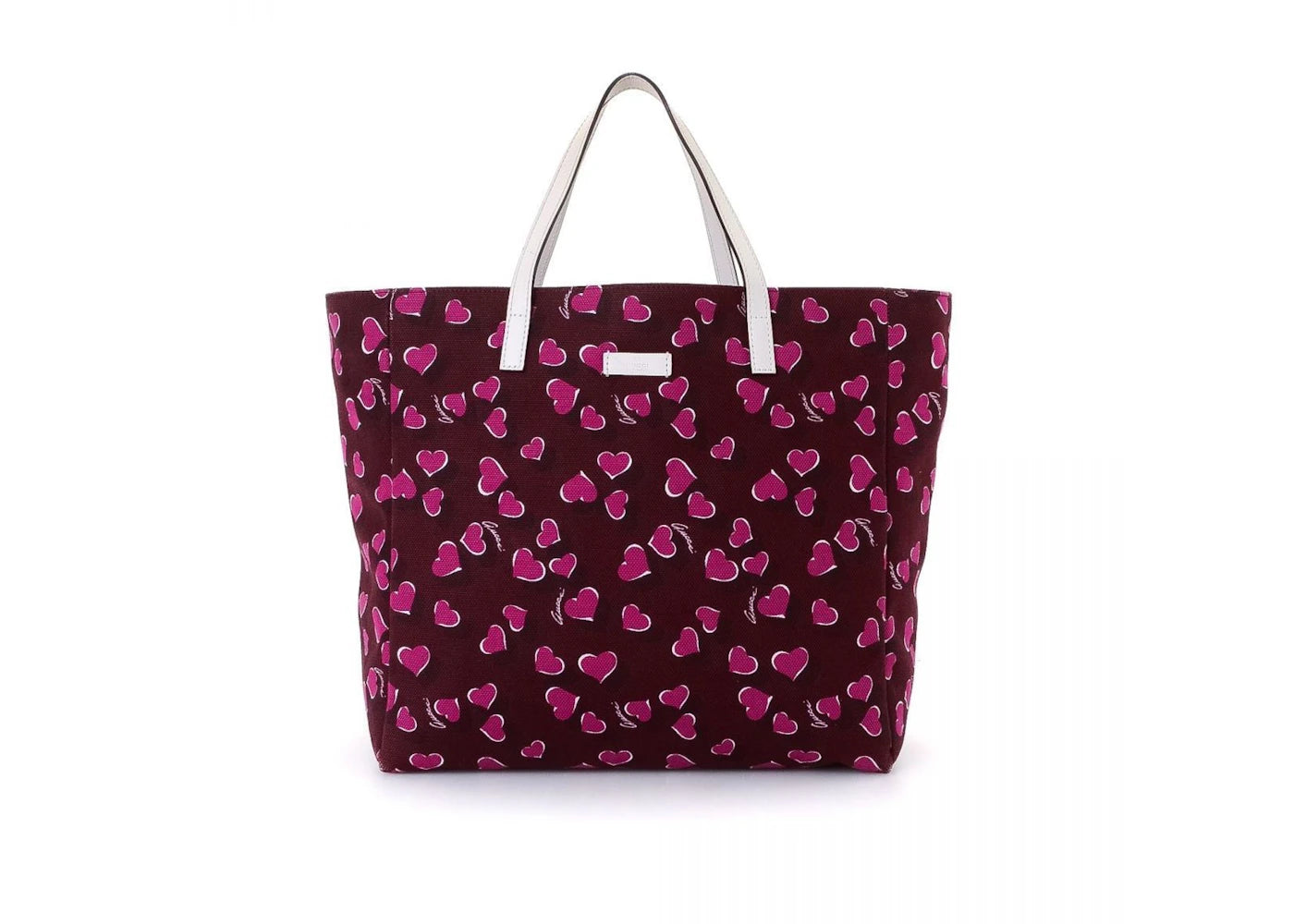 Gucci Tote Continental Heart Burgundy