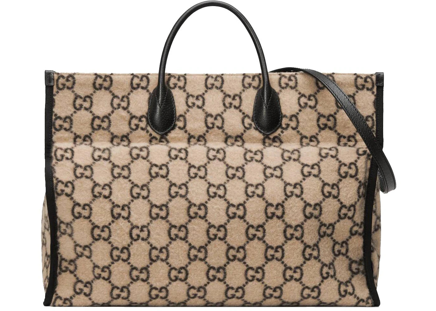Gucci Tote GG Wool Beige/Ebony